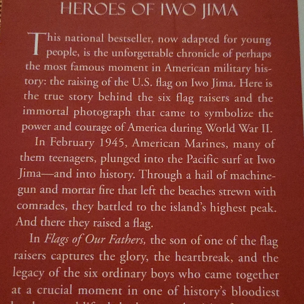 Flags Of Our Fathers   By James Bradley. paperback book